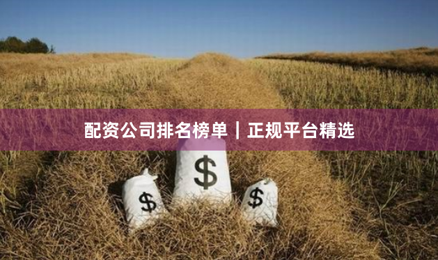 配资公司排名榜单｜正规平台精选